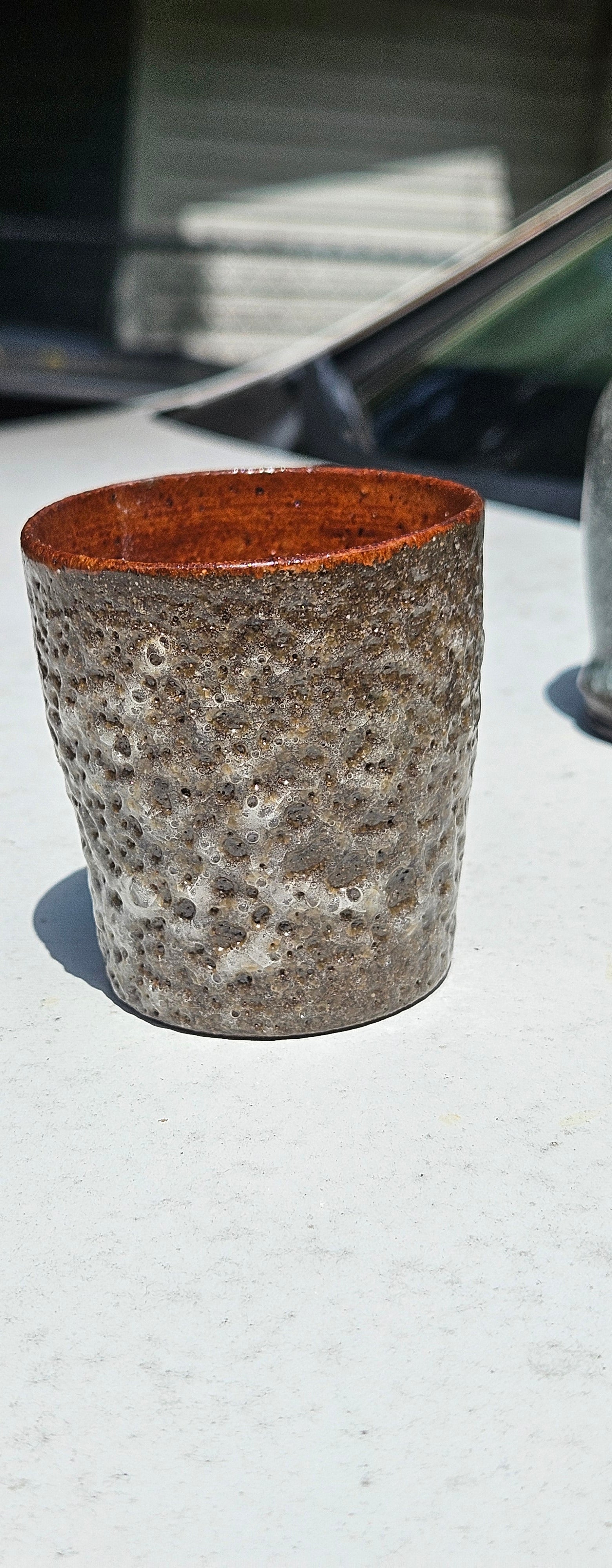 Moon crater Teacup and Bowl 3 piece set