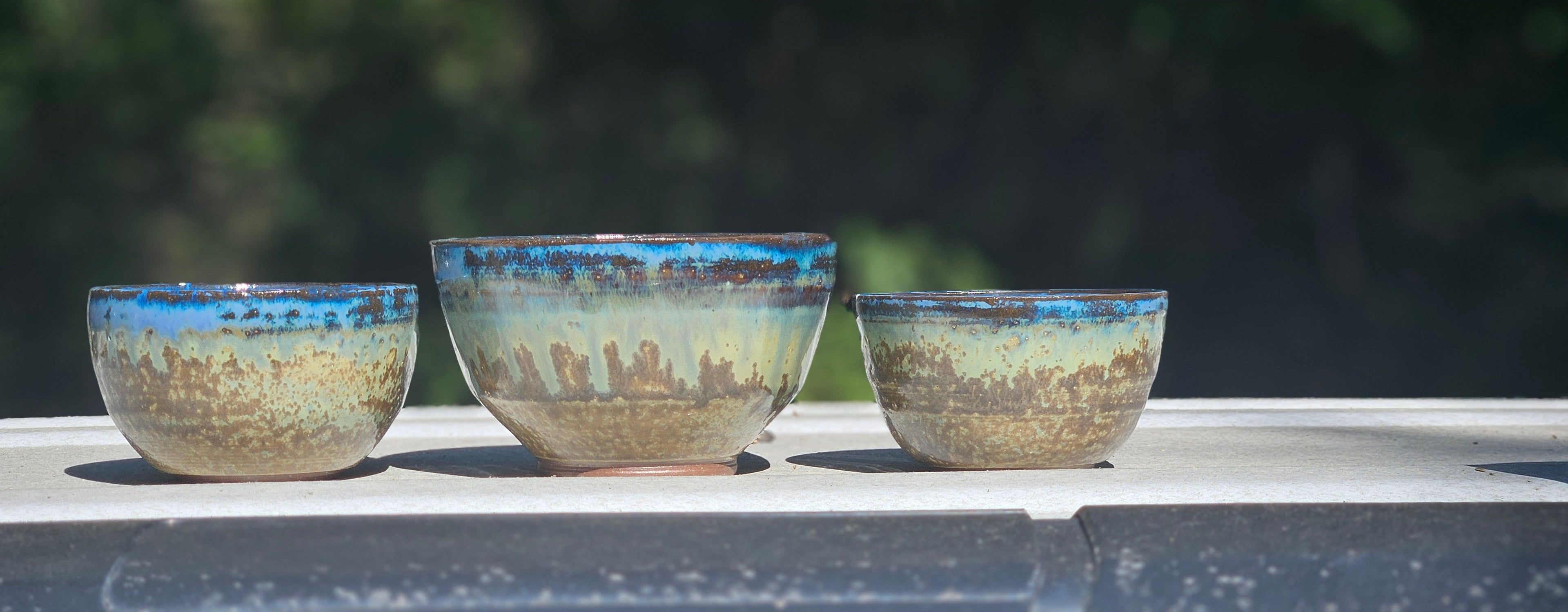 Three teabowl set