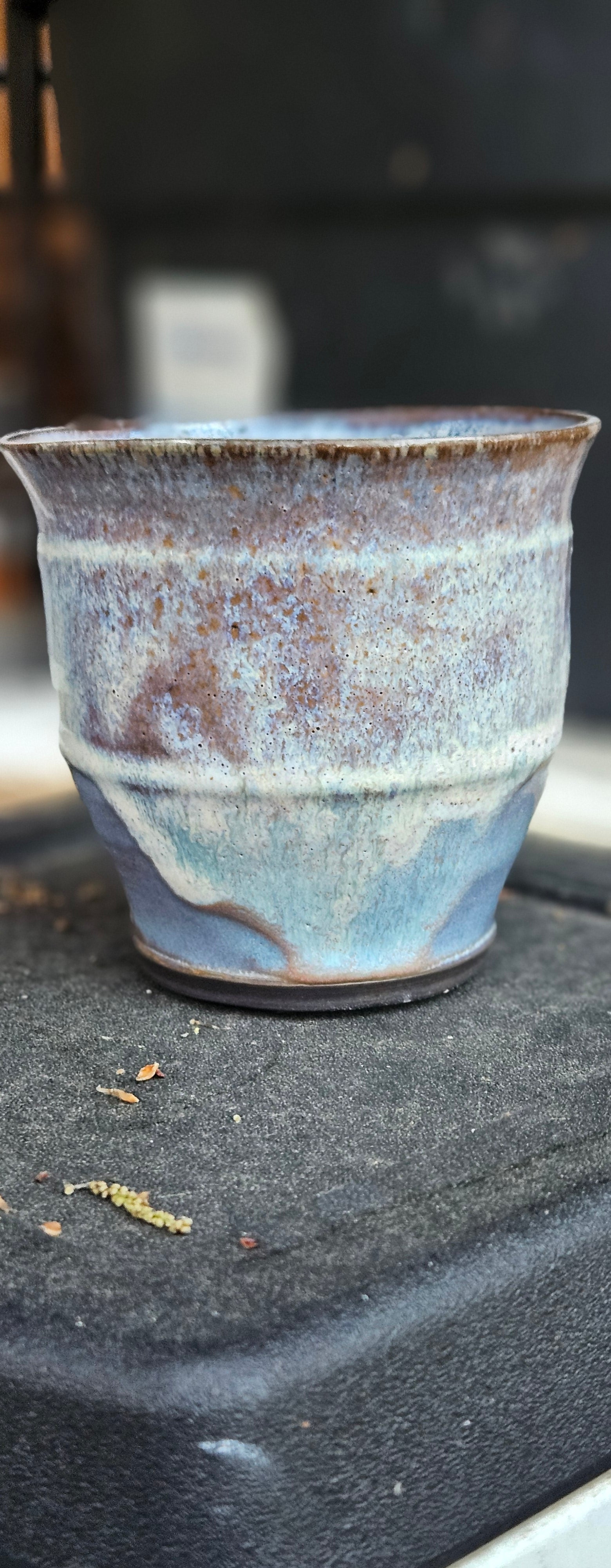 Black Stoneware Vase
